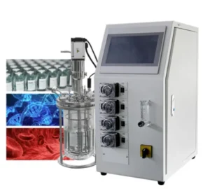 Laboratory Small Glass Bioreactor Fermenter Double Glass Jacked Bioreactor